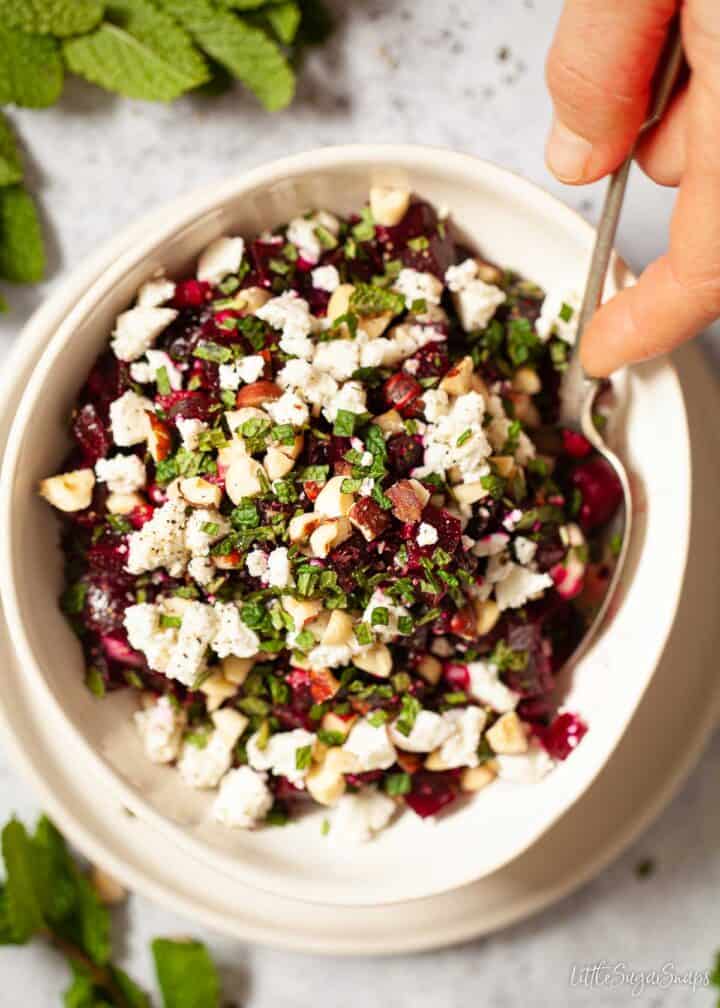 Beetroot And Feta Salad With Balsamic - Little Sugar Snaps