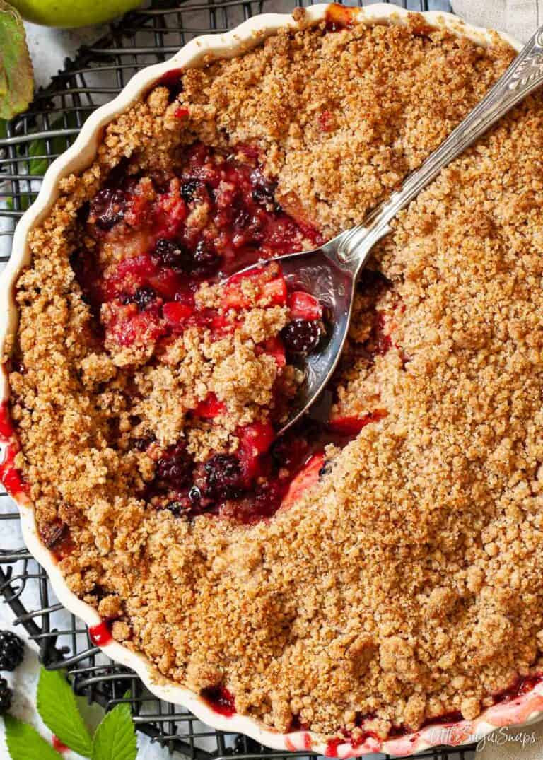 Apple and Blackberry Crumble - Little Sugar Snaps