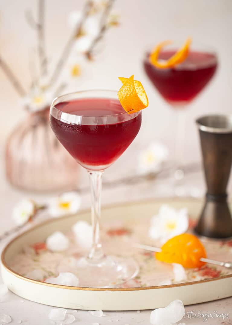 Creme de Cassis Cocktail - The Parisian Cocktail - Little Sugar Snaps